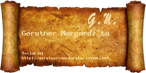 Gerstner Margaréta névjegykártya